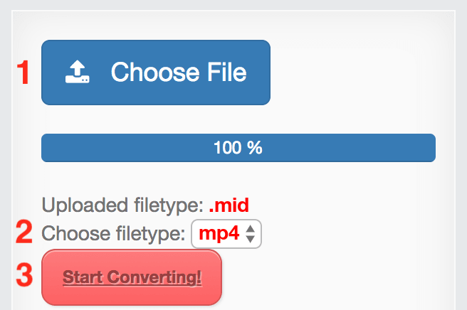 How to convert MID files online to MP4